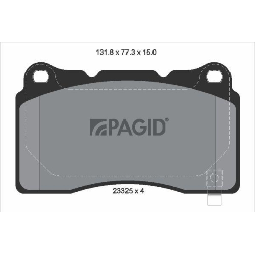 PAGID Bremsbelagsatz, Scheibenbremse T1830N