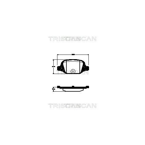 TRISCAN Bremsbelagsatz, Scheibenbremse 8110 15038