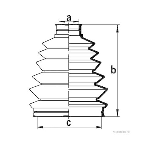 HERTH+BUSS JAKOPARTS Faltenbalgsatz, Antriebswelle J2863016