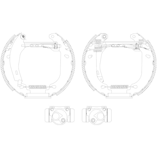 TEXTAR Bremsbackensatz Shoe Kit Pro 84037403