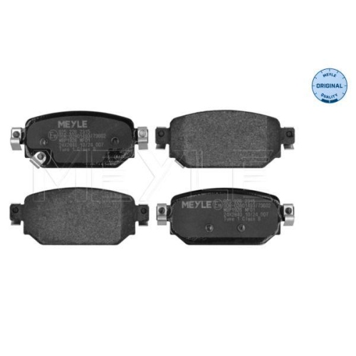MEYLE Bremsbelagsatz, Scheibenbremse MEYLE-ORIGINAL: True to OE. 025 226 2315