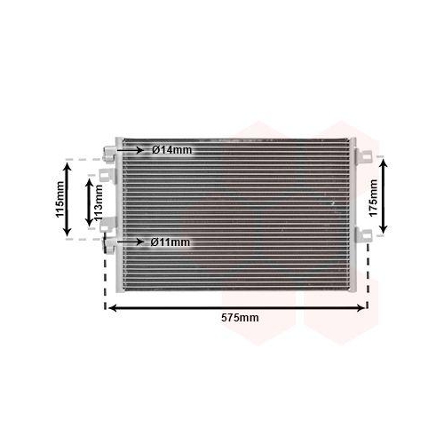 VAN WEZEL Kondensator, Klimaanlage 43005341
