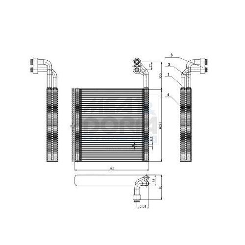 MEAT & DORIA Verdampfer, Klimaanlage 997088