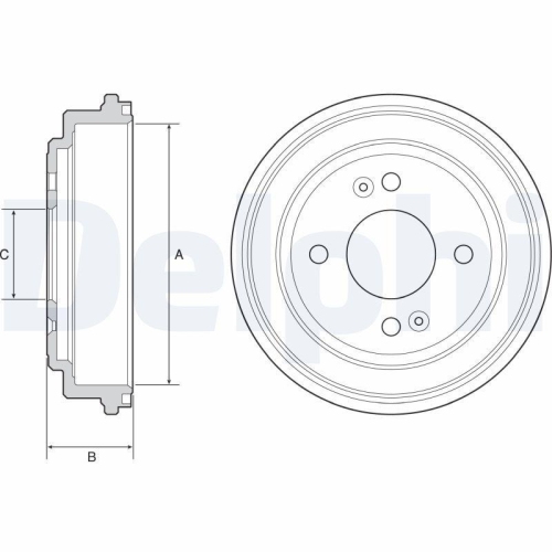 DELPHI Bremstrommel BF551