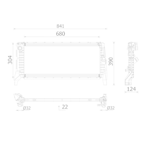 MAHLE Kühler, Motorkühlung BEHR *** PREMIUM LINE *** CR 2748 000P
