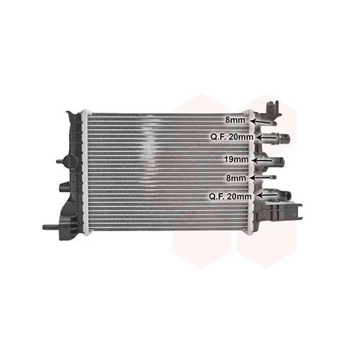 VAN WEZEL Niedertemperaturk&uuml;hler, Ladeluftk&uuml;hler 15014702