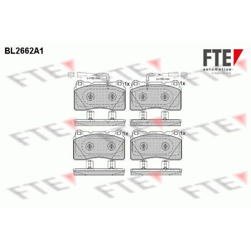 FTE Bremsbelagsatz, Scheibenbremse 9010901
