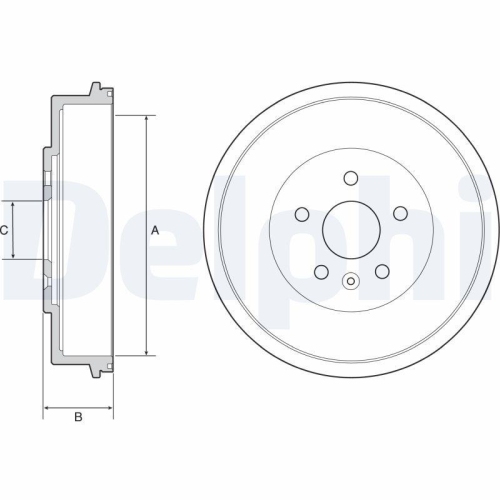 DELPHI Bremstrommel BF553
