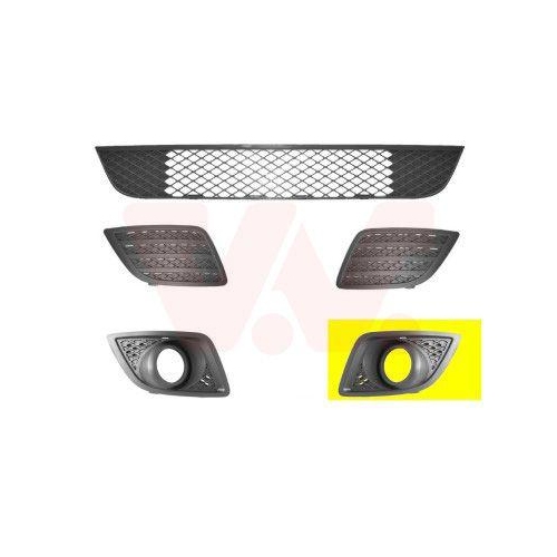 VAN WEZEL L&uuml;ftungsgitter, Sto&szlig;f&auml;nger ** Equipart ** 1806593