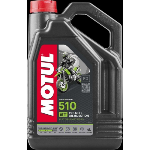 MOTOR&Ouml;L 510 2 TAKT MOTORRAD MOPED MOTOR OIL 104030 4 Liter MOTUL