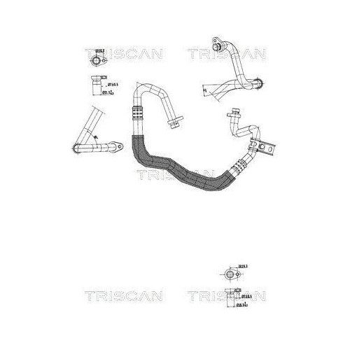 TRISCAN Hochdruck-/Niederdruckleitung, Klimaanlage 9010 10001