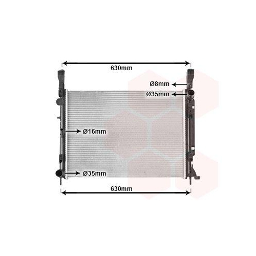 VAN WEZEL K&uuml;hler, Motork&uuml;hlung 43002472