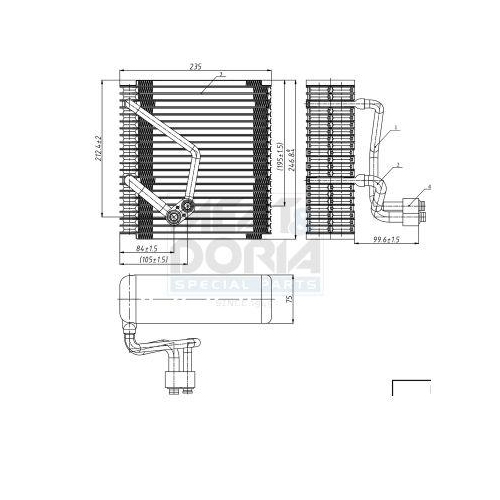 MEAT & DORIA Verdampfer, Klimaanlage 997090