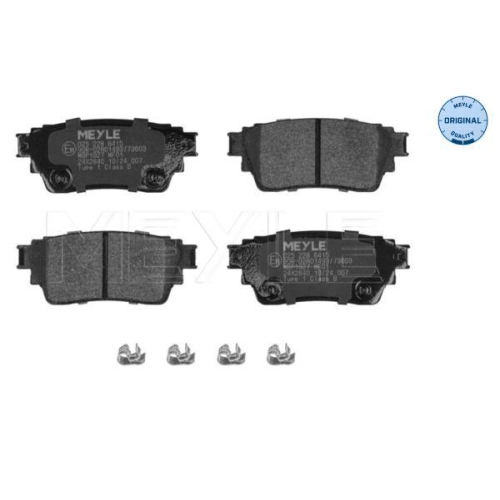 MEYLE Bremsbelagsatz, Scheibenbremse MEYLE-ORIGINAL: True to OE. 025 228 6415