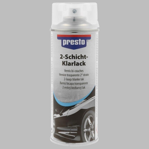 presto 2-Schicht Klarlack Überzugslack Witterungsbeständig Hochglanz 400 ml