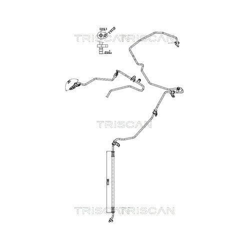 TRISCAN Hochdruck-/Niederdruckleitung, Klimaanlage 9010 10004