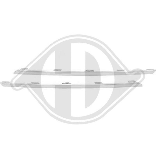 DIEDERICHS Zier-/Schutzleistensatz, K&uuml;hlergitter 4446043