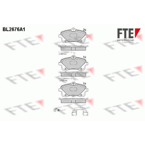 FTE Bremsbelagsatz, Scheibenbremse 9010911