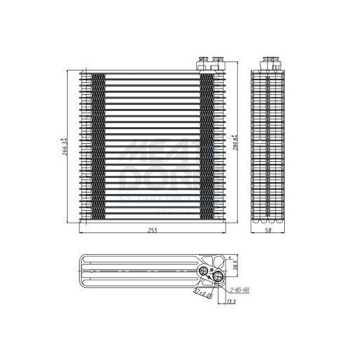 MEAT & DORIA Verdampfer, Klimaanlage 997091