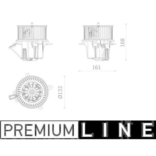 MAHLE Innenraumgebl&auml;se BEHR *** PREMIUM LINE *** AB 282 000P