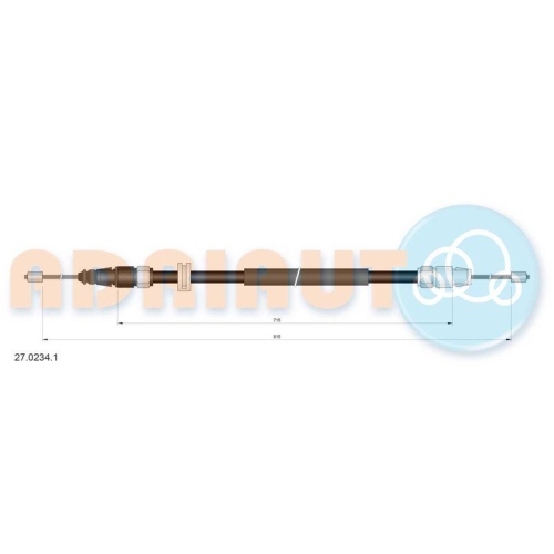 ADRIAUTO Seilzug, Feststellbremse 27.0234.1