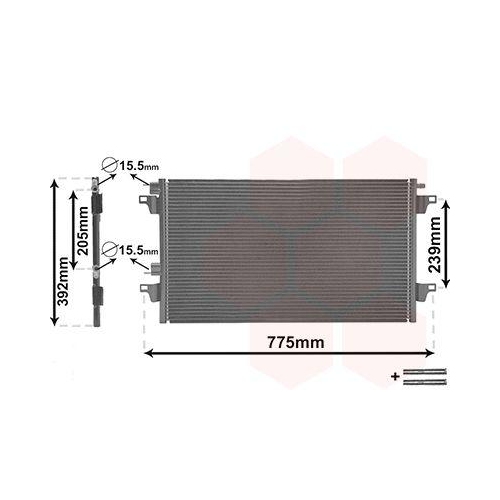 VAN WEZEL Kondensator, Klimaanlage *** IR PLUS *** 43005366