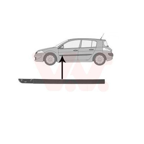 VAN WEZEL Zier-/Schutzleiste, T&uuml;r ** Equipart ** 4327423