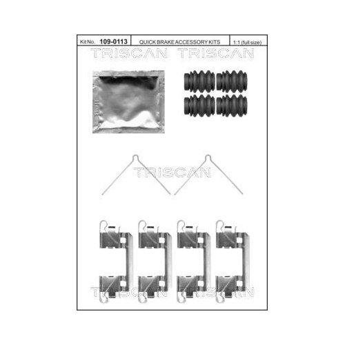 TRISCAN Zubeh&ouml;rsatz, Scheibenbremsbelag 8105 401622