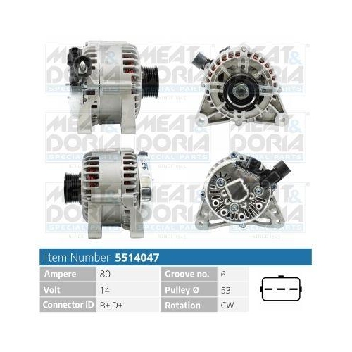 MEAT & DORIA Generator 5514047
