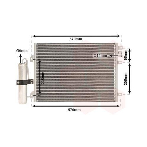 VAN WEZEL Kondensator, Klimaanlage 43005376