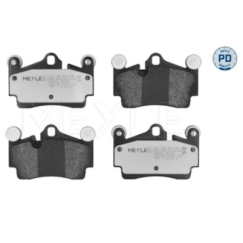 MEYLE Bremsbelagsatz, Scheibenbremse MEYLE-PD: Advanced performance and design. 025 236 9417/PD