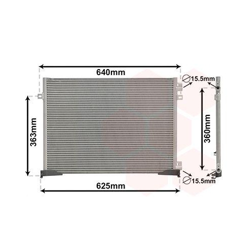VAN WEZEL Kondensator, Klimaanlage 43005400
