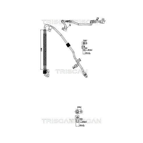 TRISCAN Hochdruck-/Niederdruckleitung, Klimaanlage 9010 10003