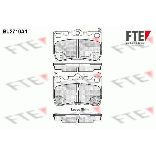 FTE Bremsbelagsatz, Scheibenbremse 9010936