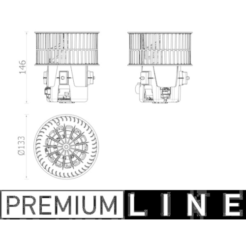 MAHLE Innenraumgebl&auml;se BEHR *** PREMIUM LINE *** AB 279 000P