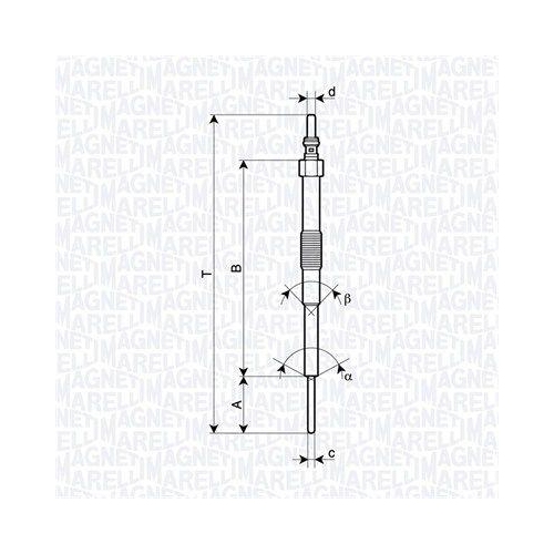 MAGNETI MARELLI Gl&uuml;hkerze