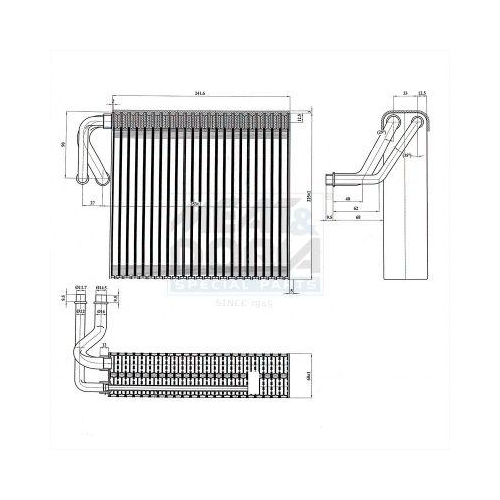 MEAT & DORIA Verdampfer, Klimaanlage 997096