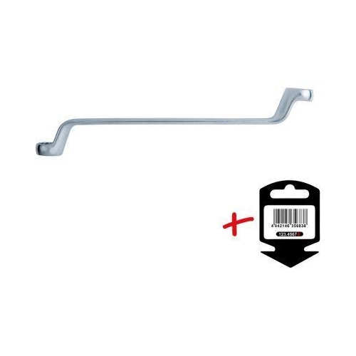 Doppel-Ringschl&uuml;ssel, gekr&ouml;pft, 41x46mm auf H&auml;nger KS TOOLS 517.0826-E