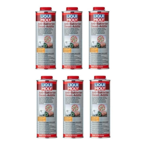 6x Liqui Moly Anti-Bakterien Diesel Additiv 1 Liter Dose - 21317 - 6 Liter