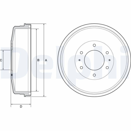 DELPHI Bremstrommel BF559