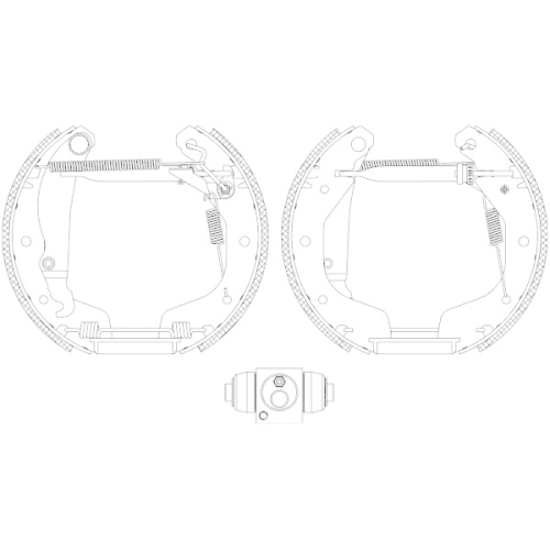 TEXTAR Bremsbackensatz Shoe Kit Pro 84044902