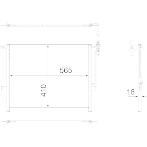 MAHLE Kondensator, Klimaanlage BEHR AC 502 001S