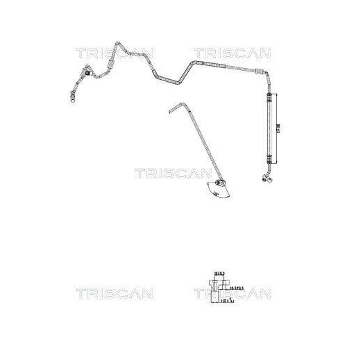 TRISCAN Hochdruck-/Niederdruckleitung, Klimaanlage 9010 29099