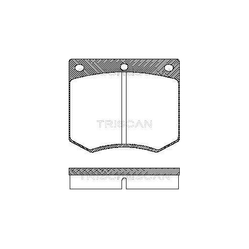 TRISCAN Bremsbelagsatz, Scheibenbremse 8110 16229