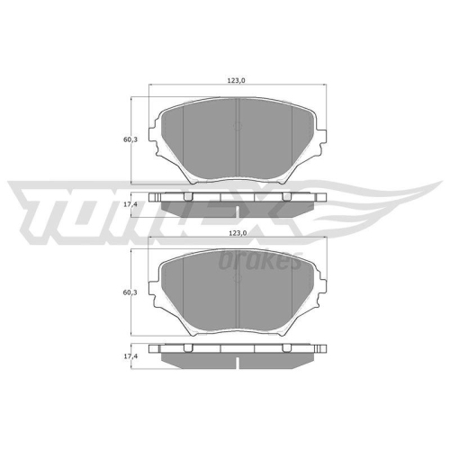 TOMEX Brakes Bremsbelagsatz, Scheibenbremse TX 13-85