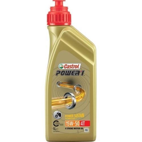 Castrol Power 1 4T 15W-50 Motorrad Motoröl 1 Liter Flasche 15044D