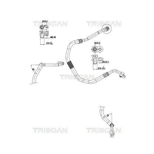 TRISCAN Hochdruck-/Niederdruckleitung, Klimaanlage 9010 29102
