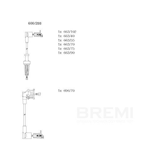 BREMI Z&uuml;ndleitungssatz 600/288