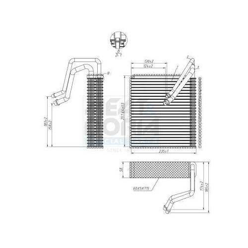 MEAT & DORIA Verdampfer, Klimaanlage 997098