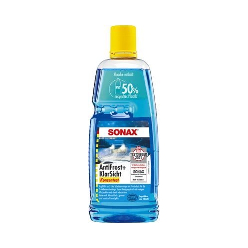 SONAX Frostschutz, Scheibenreinigungsanlage AntiFrost+KlarSicht Konzentrat Citrus